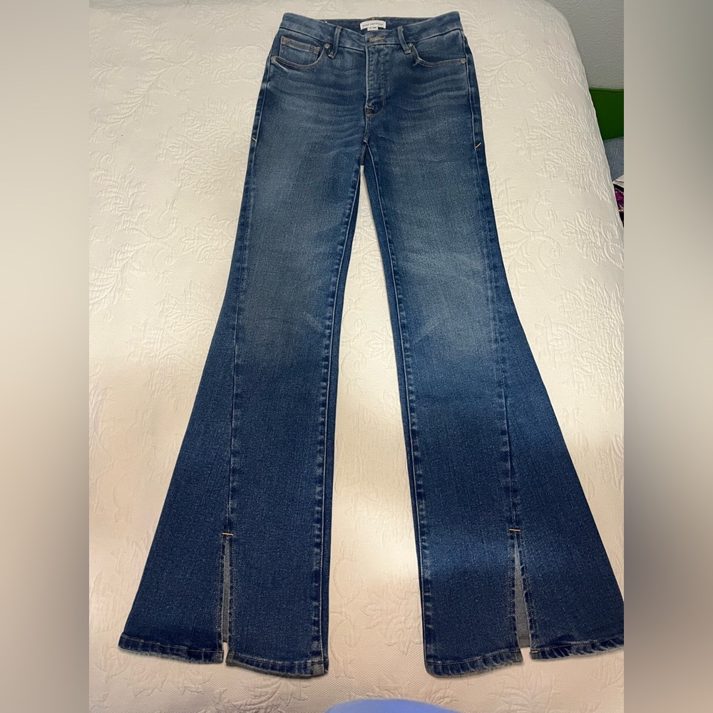 Good American Soft Tech Good Legs Flare Jeans